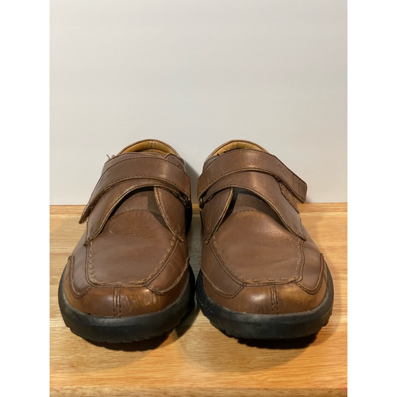 Dr. Comfort Mens Frank Oxfords Shoes Brown Black Leather Hook And Loop 10 W main image 7